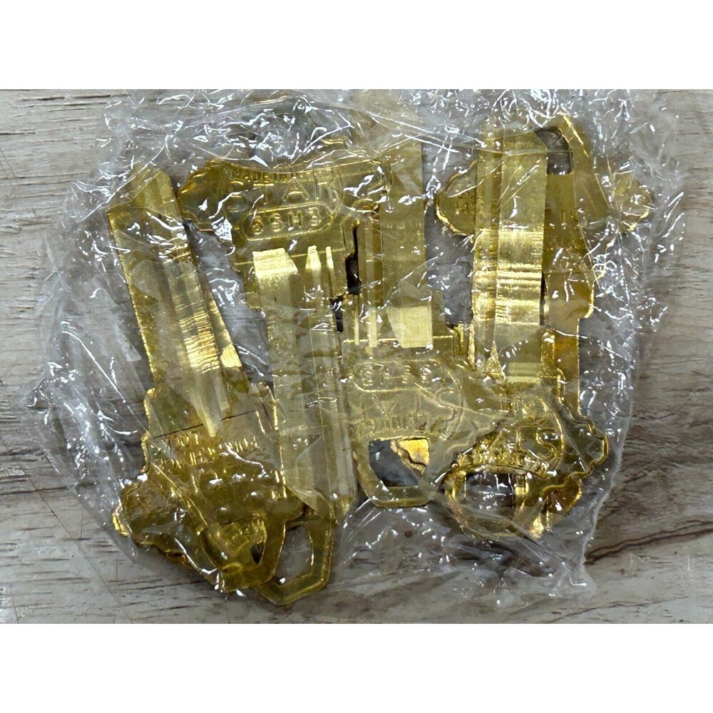STAR Locksmith Supplies Brass 5SH3 Key Blanks Set Of 6 Made In USA NOS